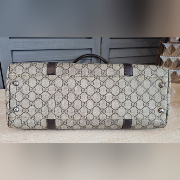 Authentic GUCCI Monogram GG Canvas Joy Supreme Tote - Picture 6 of 11